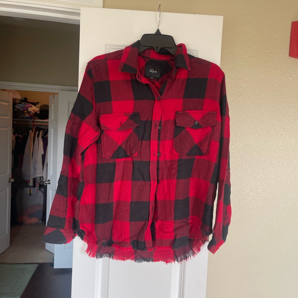 Rails Red and Black Casual Button Down Shirt